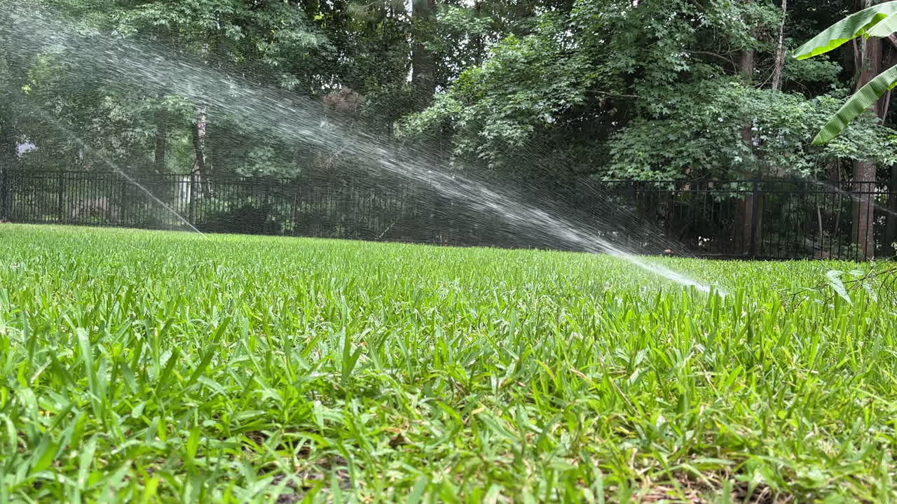Irrigare il prato con uno sprinkler