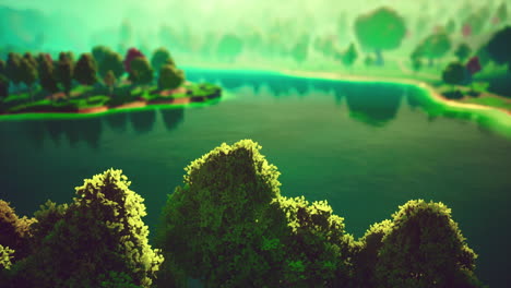 Cartoon-Green-Forest-Landscape-with-Trees-and-lake