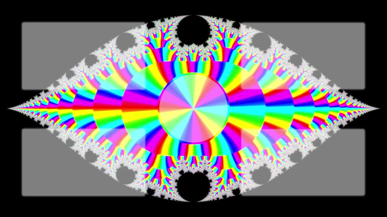 psicodélico llamativo final de la tarjeta final de la pantalla gráficos de movimiento