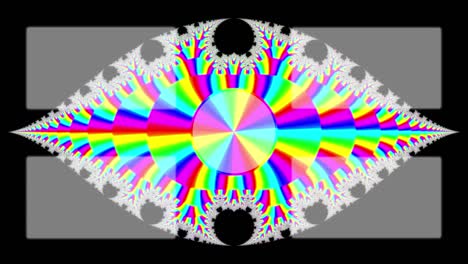 Psychedelic flashy end card ending screen motion graphics