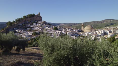 Montefrio. Typical Spanish town. Famous National Geographic location. Panoramic aerial view. Montefrio. Andalusia. Spain.