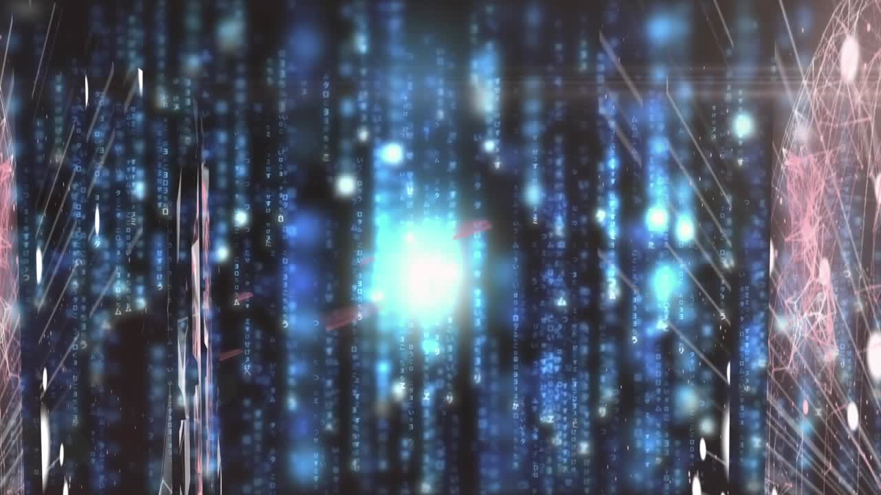 Animation of data processing over computer servers