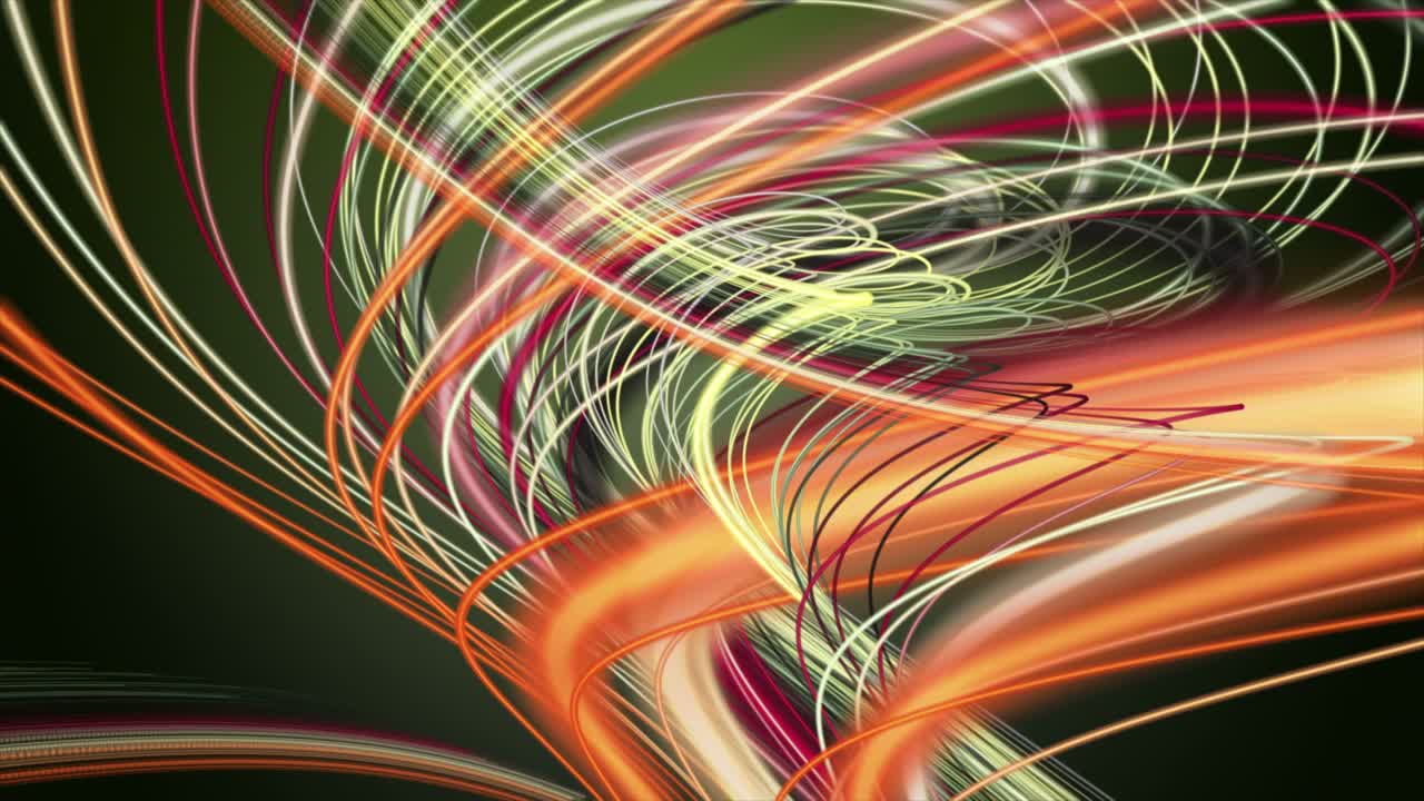 Fantastic animation with stripe wave object in slow motion, 4096x2304 loop 4K
