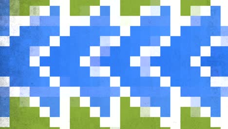 diseño artístico inspirado en peces sobre fondo verde