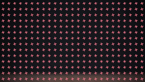 animation of shapes over black background