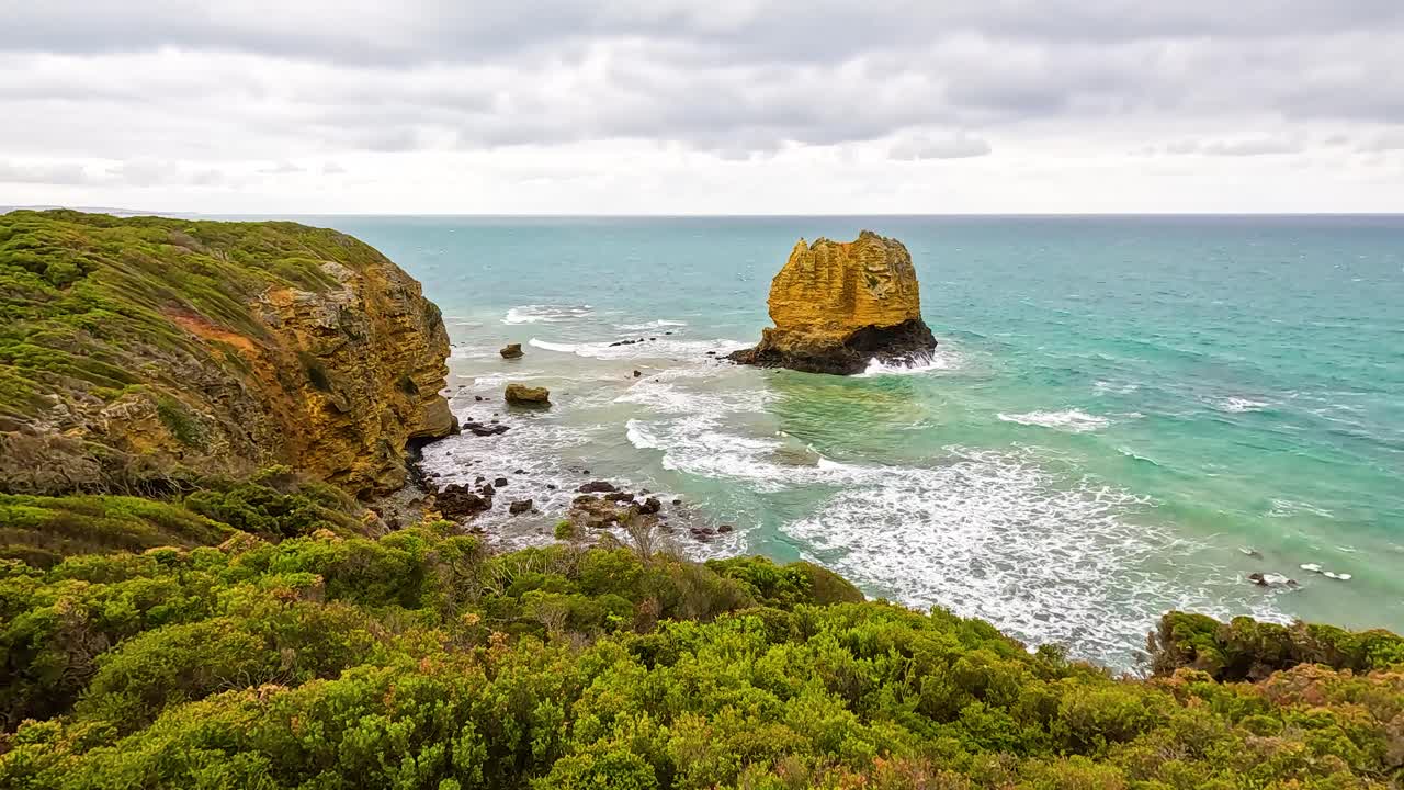 Coastal View with Rocky Formations