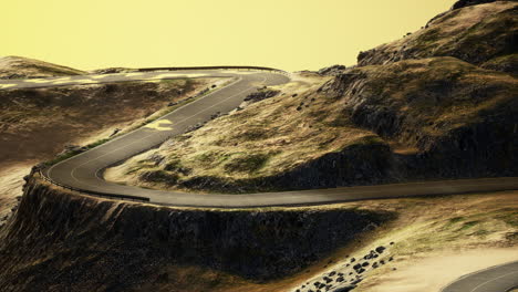 small-road-in-the-severe-landscape-of-Isle-of-Skye