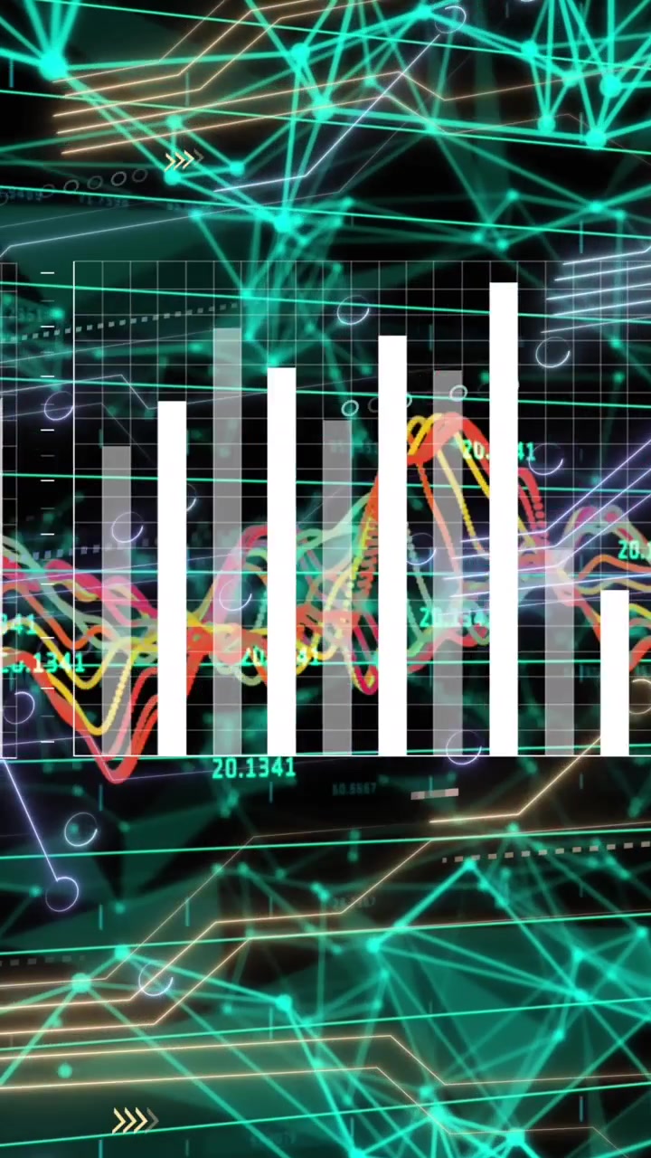 Animación del procesamiento de datos sobre formas