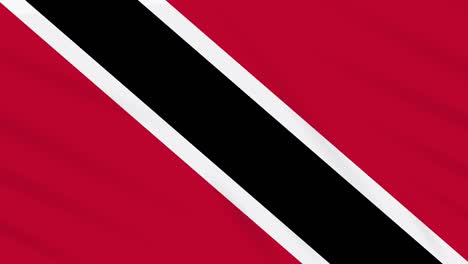 trinidad and tobago flag waving, background loop