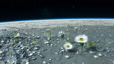 flowers on a distant planet