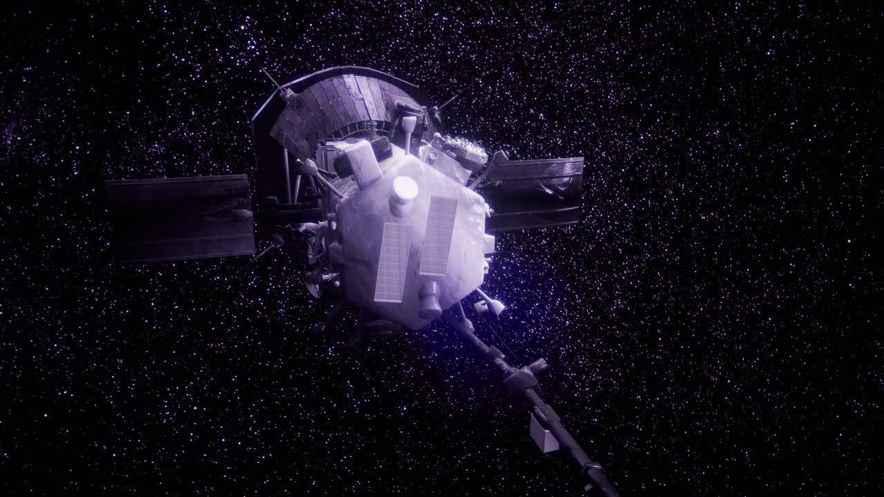 Parker solar probe exploring the depths of the solar system in dark space