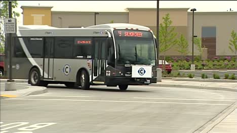 c-tran bus pulling into stop