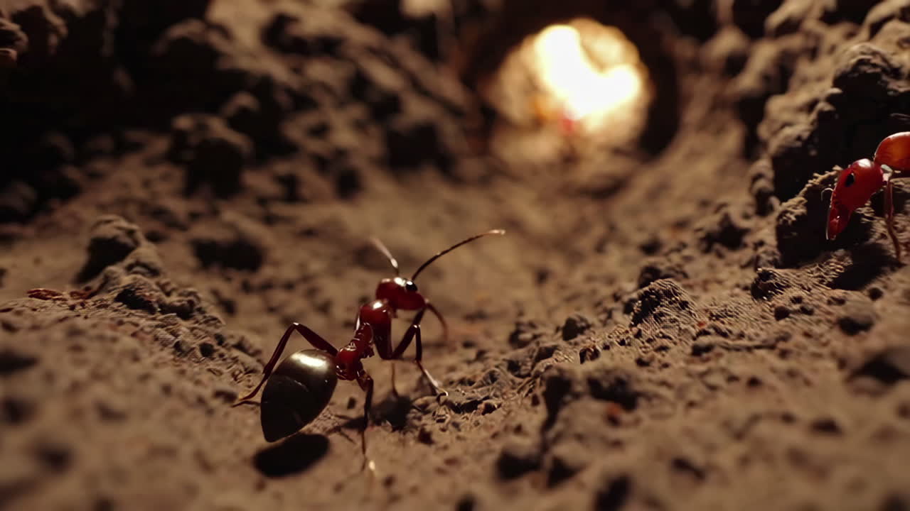 동굴 에 있는 개미 들
