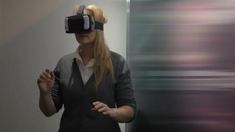 traveling in virtual space with special headset