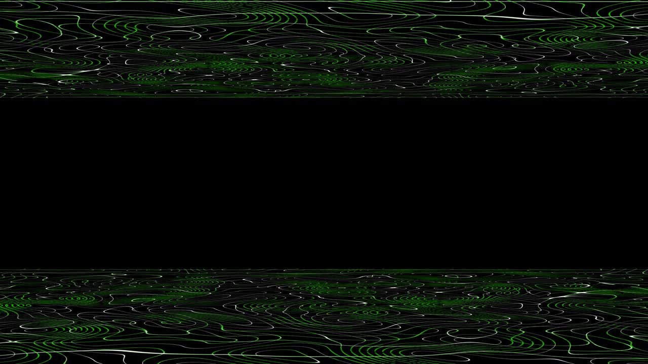 4k 해상도 관점 그리드 기술 배경, 와이어 프레임 바닥과 천장, 디지털 기술 배경 - 동적 레트로 배경 - 루프 가능 - 4k 박스 배경 - 모션 레트로 다채로운 선 추상적인 배경 - 녹색 배경