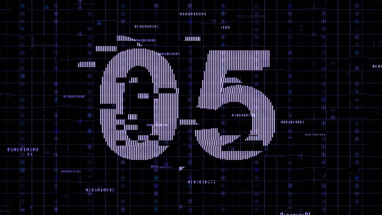 Digital countdown 10 to 0 cinematic data countdowns with glitches retro vhs tv screen bad signal