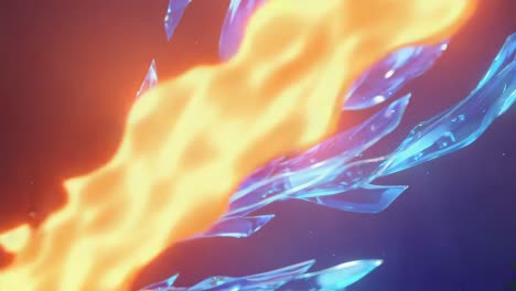 Fire and Ice Abstract