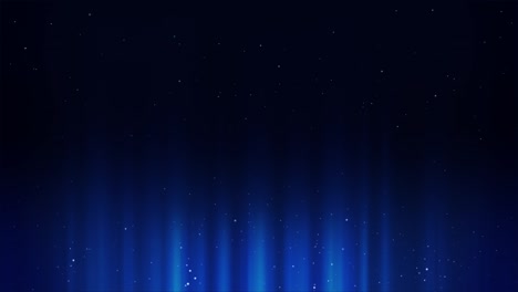 blue light and particles in black background - animation