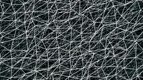modello geometrico astratto con linee bianche su uno sfondo nero