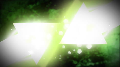 animation of neon trails moving with arrows and plants on black background