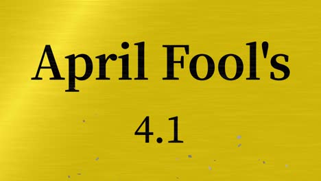 april fool's english message text animation motion graphics