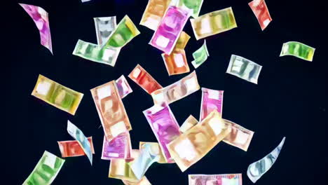 falling money