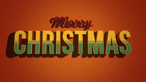 Retro-Merry-Christmas-text-set-on-a-orange-grunge-texture