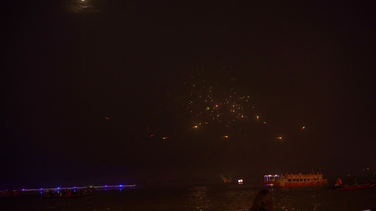 Firecrackers show at Varanasi during Dev Diwali
