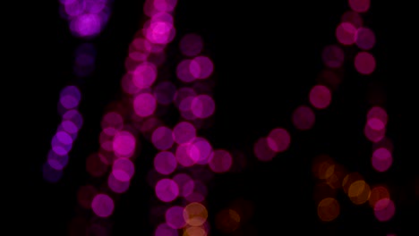 borroso rosa púrpura bokeh inclinación de abajo hacia arriba