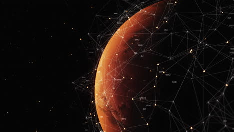 visualización de la red de marte