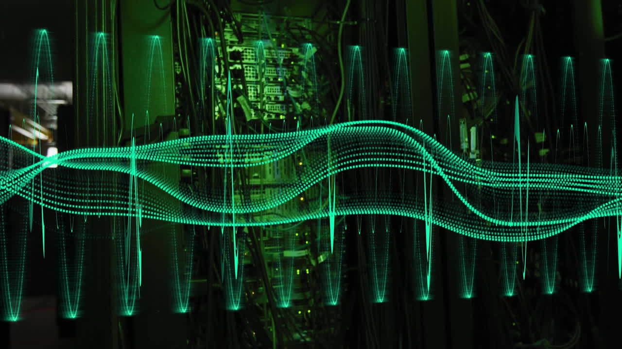 Animation of digital data processing over computer servers