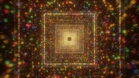 túnel psicodélico abstracto y colorido