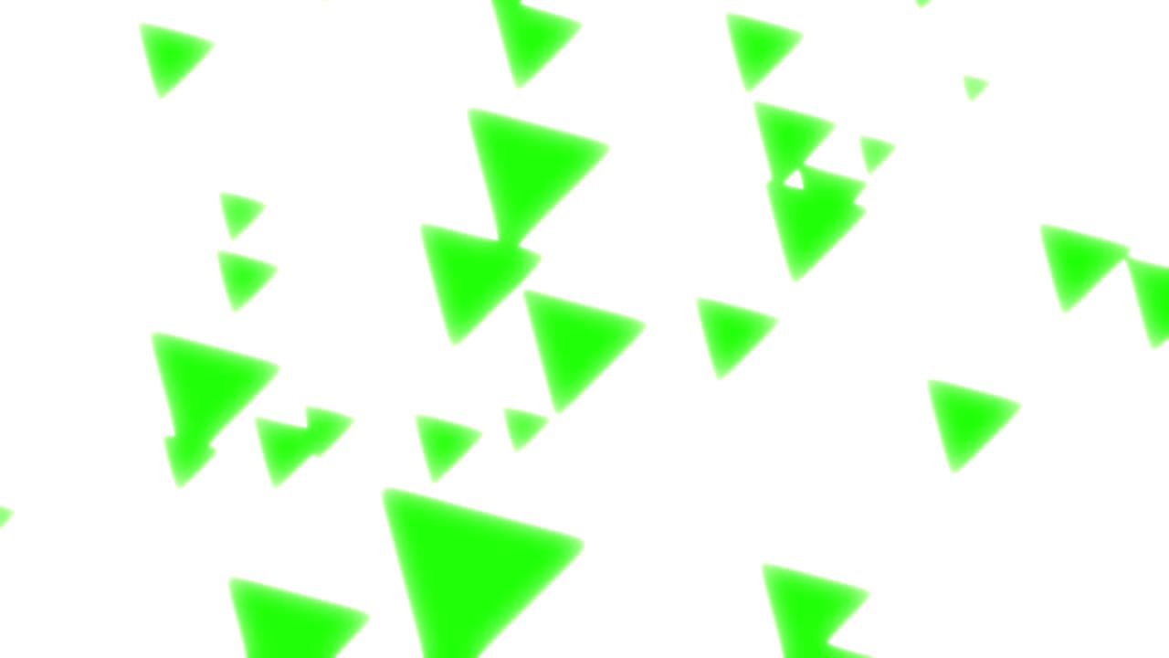 fondo de triángulo de 4k loopable - fondo de triángulos abstractos - fondo abstractamente geométrico suave - fondo de colores trillados - formas de colores geométricos triángulos - color verde
