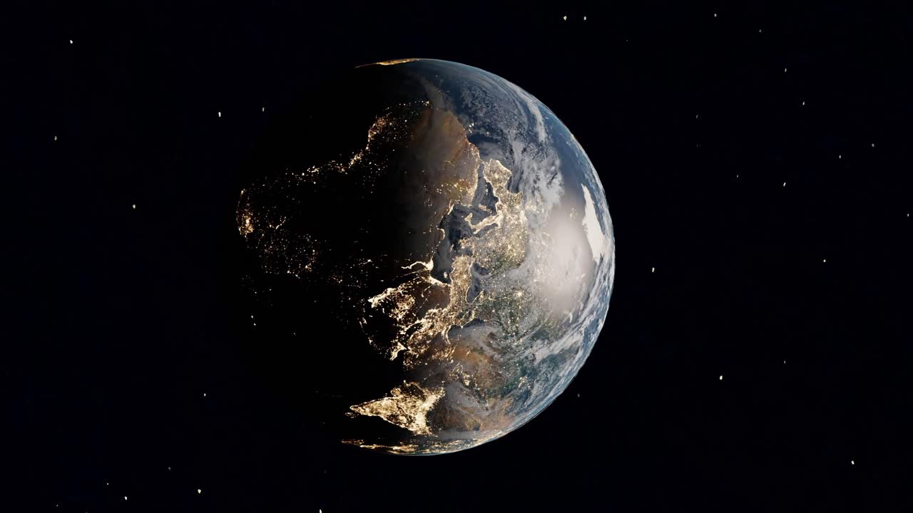 Night Lights: Earth's Veins of Civilization vertical