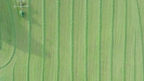 Tracking-Aerial-Shot-Of-A-freshly-Cut-Field,-Scotland