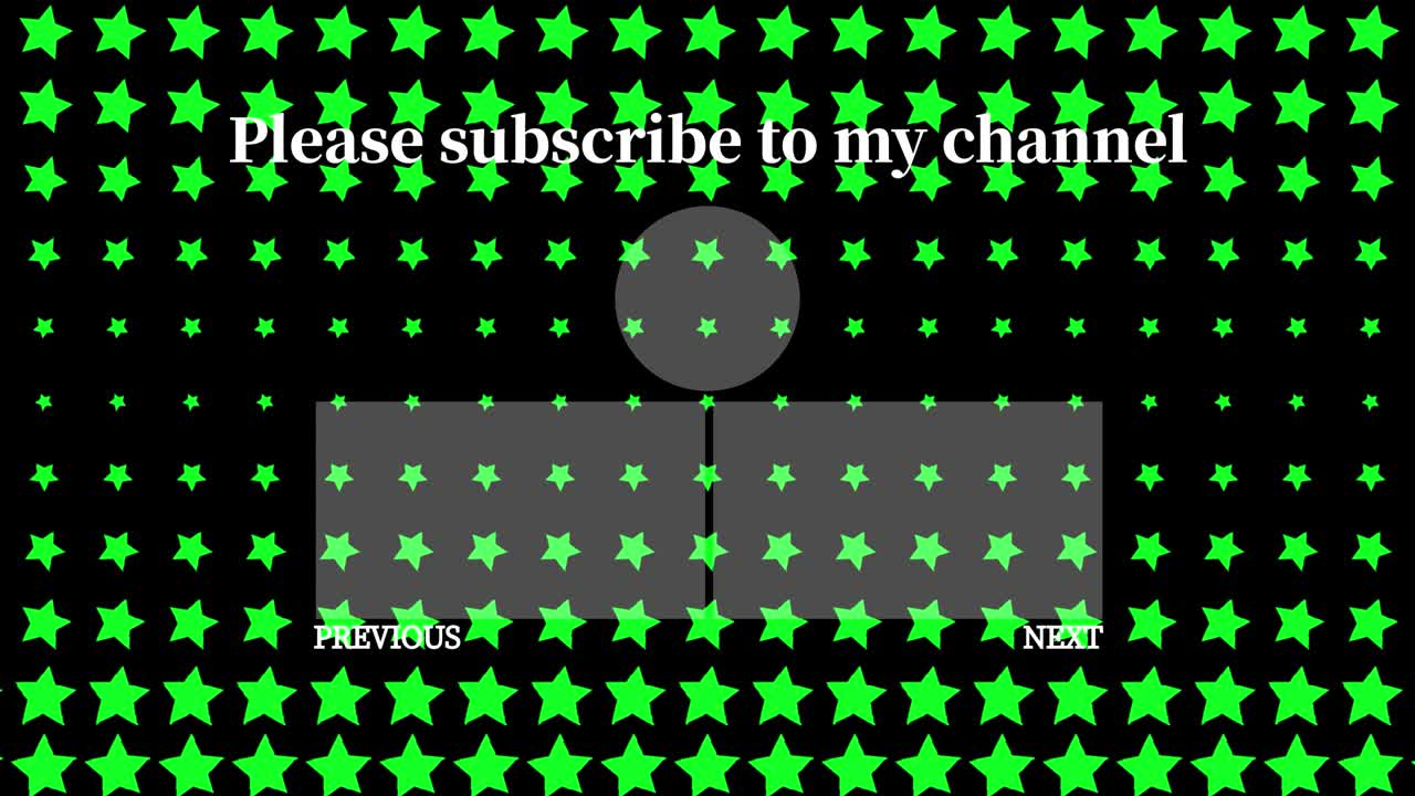 스타 웨이브 엔드 카드 엔딩 스크린 모션 그래픽