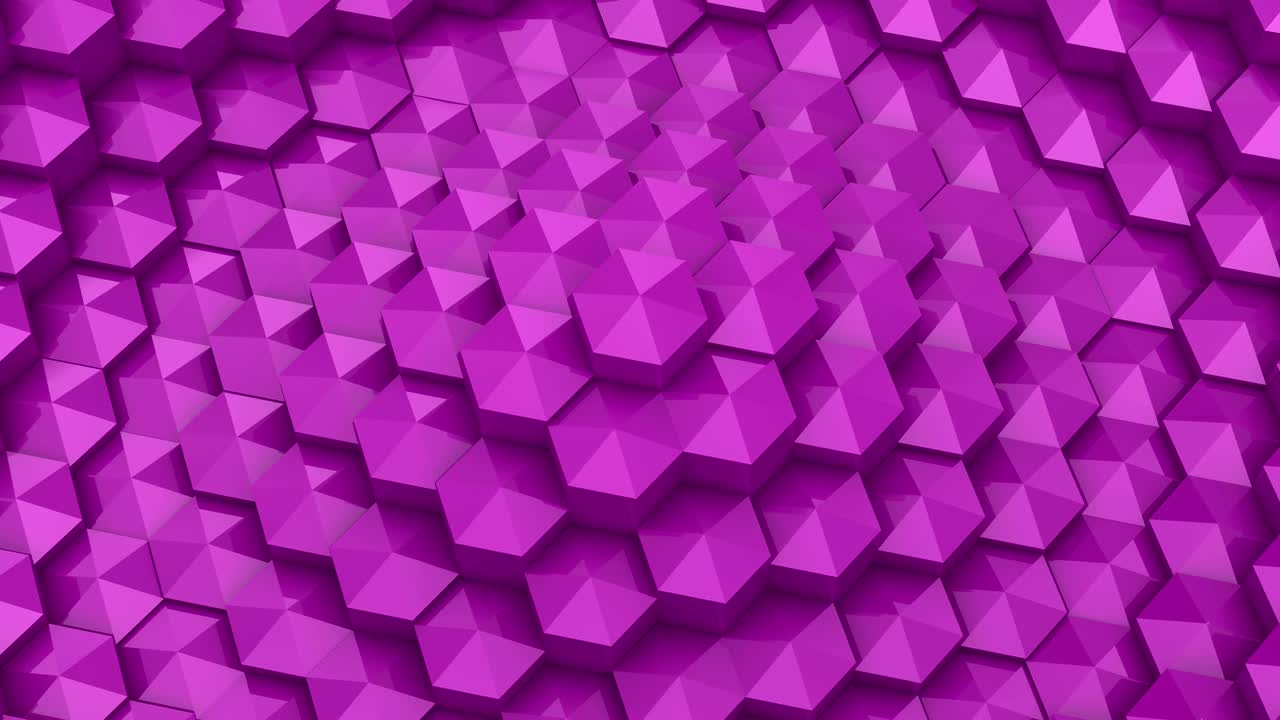 los hexágonos formaron una onda