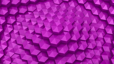 los hexágonos formaron una onda