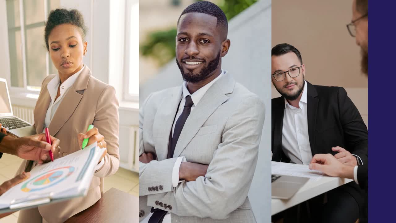 Diverse zakelijke professionals die samenwerken en werken in een modern kantoor