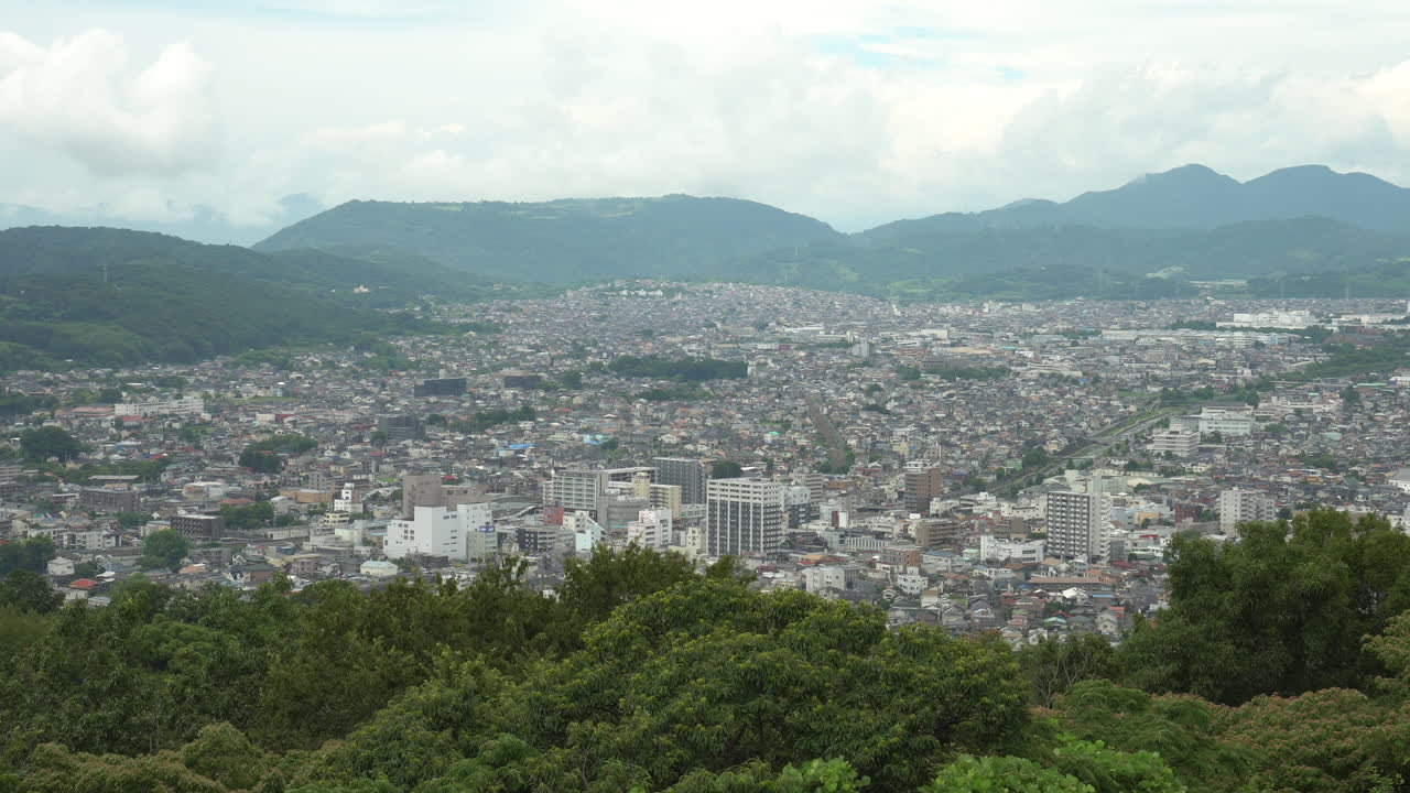 Cityscape with Mountains