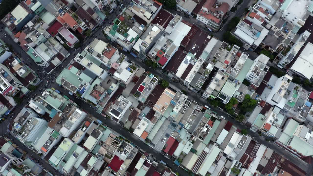 베트남 호치민시의 무인 항공기 공개 샷