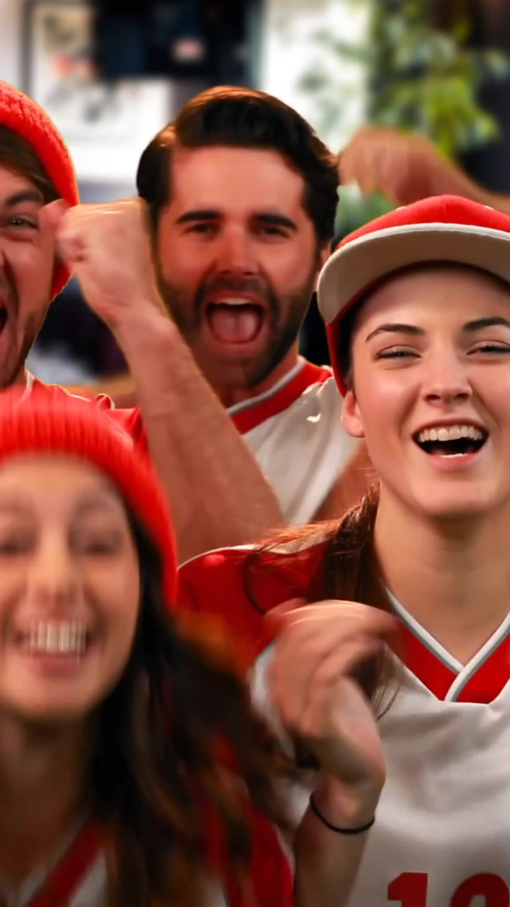 Aficionados deportivos animando a su equipo 4k
