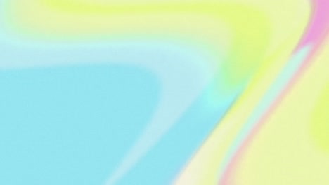 animation of slowly moving pastel turquoise, pink and yellow organic viscous forms