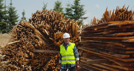 male worker examining plank's stack 13