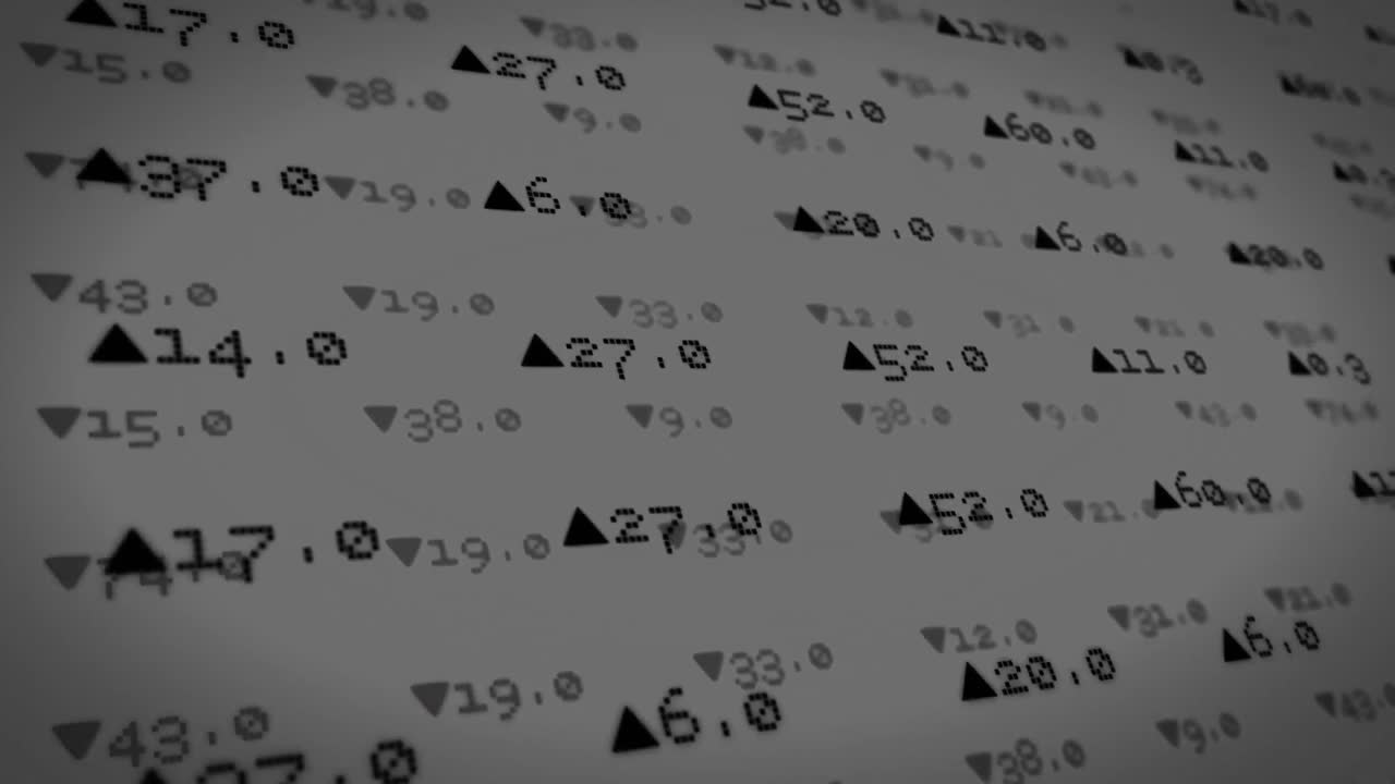 serie de números codificados