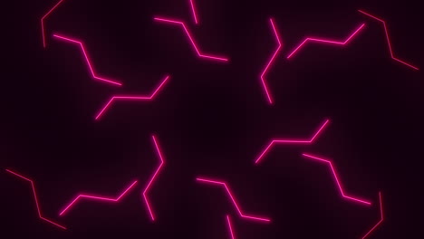 Abstraktes-Neon--Und-Laserrosa-Linienmuster