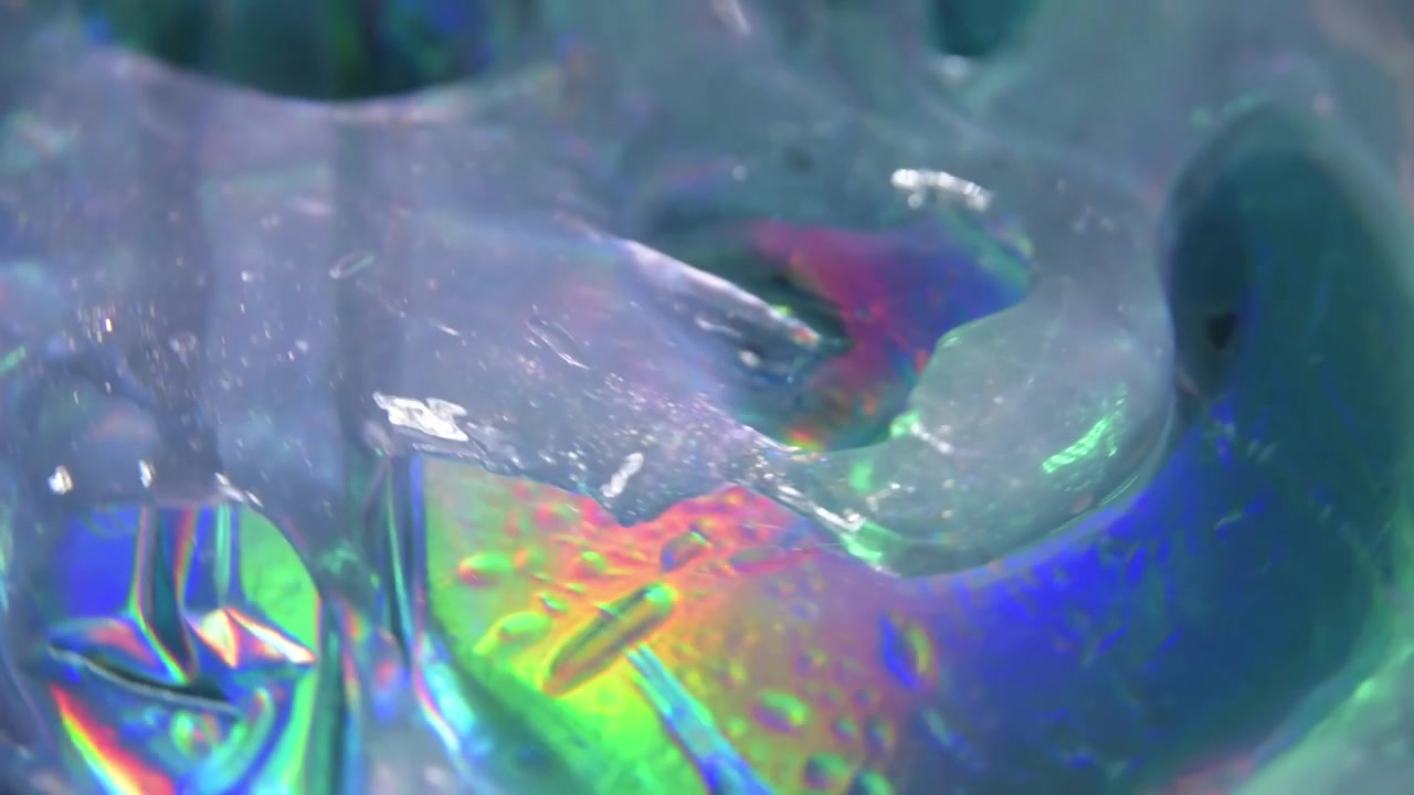 Superficie in gel astratta, colorata e lucida