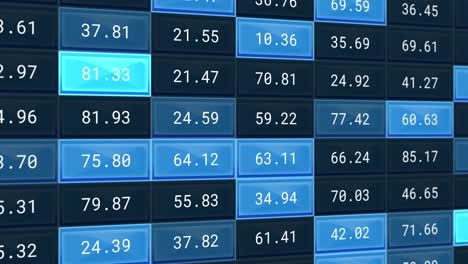 animation of financial data processing