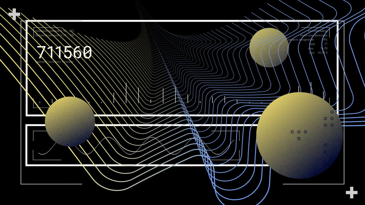 animación de formas y puntos a través del procesamiento de datos