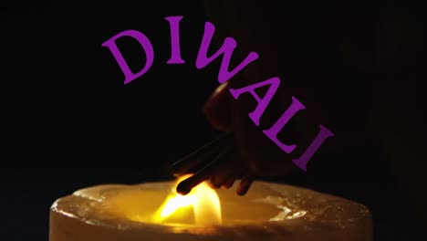 Animación-Del-Texto-De-Diwali-Sobre-Vela-Sobre-Fondo-Negro